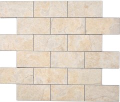 Rectangle AC aspect pierre Subway Level glossy Carreau de mosaïque murale Miroir de carrelage cuisine salle de bain MOS200-4LB_f