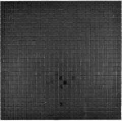 Carré aspect métal Alu noir mat/brillant brossé autocollant MOS200-L1B_f