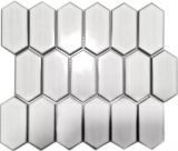 Hexagonal hexagonal mosaïque carreaux de céramique blanc brillant cuisine carreaux de revêtement mural salle de bains - MOS11J-471
