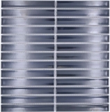 Bâtonnets Mosaïque Céramique noir graphite brillant Salle de bain Carrelage MOS24-CS36