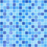 Mosaïque de verre Carreaux de mosaïque bleue Mosaïque de piscine MOS210-PA339