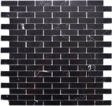 Carreaux de mosaïque Mosaïque autocollante composite pierre naturelle Nero cuisine mur MOS200-4M82_f