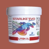 Litokol STARLIKE EVO 580 ROSSO MATTONE orange terracotta colle époxy joint 2.5kg seau