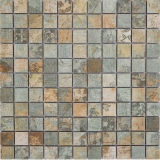 Mosaïque céramique grès cérame beige marron gris vert mat mur sol cuisine salle de bain douche MOS18-25CB