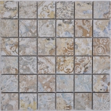 Mosaïque céramique grès cérame multicolore mat mur sol cuisine salle de bain douche MOS14-47CS