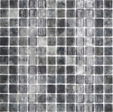Mosaïque de piscine Mosaïque de verre noir anthracite changeant mur sol cuisine salle de bain douche MOS220-P56253