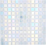 Mosaïque de piscine Mosaïque de verre cream irisé multicolore brillant mur sol cuisine salle de bain douche MOS220-P55254