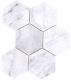 Pierre naturelle Carreaux de mosaïque Marbre blanc mat mur sol cuisine salle de bain douche MOS42-HX142