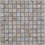 Mosaïque céramique grès cérame multicolore mat mur sol cuisine salle de bain douche MOS18-25CS_f