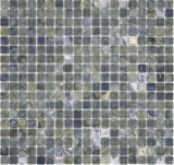 Mosaïque de pierre naturelle Marbre vert mat mur sol cuisine salle de bain douche MOS38-15-407_f