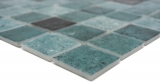Échantillon manuel Mosaïque de piscine Mosaïque de verre vert anthracite changeant mur sol cuisine salle de bain douche MOS220-P56388_m