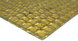 Motif main Diamant carreau de mosaïque or brillant mur sol cuisine salle de bain douche MOS130-GO821_m