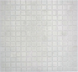 Mosaïque de verre Carreau de mosaïque vieux blanc gris clair cream Classic collé sur papier - MOS200-A03