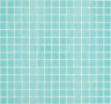 Mosaïque de verre Carreau de mosaïque turquoise clair vert Miroir de fond de cuisine MOS200-A62