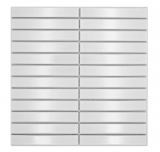 Mosaïque en céramique Bâtons Modern Art blanc brillant MOS24-S10