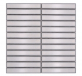 Mosaïque en céramique Bâtons Modern Art vieux blanc brillant MOS24-S30