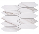 Céramique Carreau de mosaïque Hexagone Calacatta blanc gris-brun mat MOS13-L1112