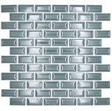 Céramique Carreau de mosaïque composite de mur vert forêt uni MOS26-0616