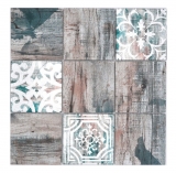 Mosaïque de verre Carreau de mosaïque Piastrella Vintage Patchwork gris brun pastel vert imitation bois Ornement MOS160-W950