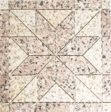 Mosaïque Rosone Mosaïque de pierre naturelle sable Rosso beige rose Article SPO 850/ST30