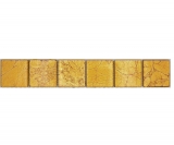 Mosaïque Borde Bordures Mosaïque de verre Structure or MOS120BOR-0786