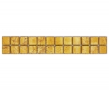 Mosaïque Borde Bordures Carreaux de verre Mosaïque or Structure MOS120BOR-0782
