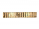 Mosaïque Borde Bordures Or Acier inoxydable légèrement brossé MOS129BOR-0707
