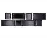 Mosaïque Bordures Metro uni noir mix MOS26BORWM-0301