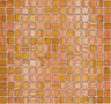Mosaïque de verre Carreau de mosaïque brun doré cuivre MOS230-G34