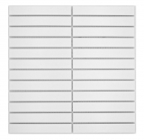 Mosaïque céramique blanche mate aspect bâtonnets Carreau de cuisine Miroir de salle de bain Paroi de douche MOS24-S20_f