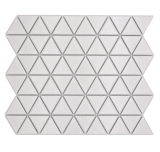 Mosaïque céramique blanche mate aspect triangulaire Carreau de cuisine Miroir de salle de bain Paroi de douche MOS13-t41_f