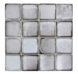 Carreau de mosaïque Mosaïque de verre gris clair brillant aspect ciment Carreau de mosaïque Mur de cuisine Miroir de salle de bain Mur de douche MOS88-S02_f