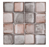 Carreau de mosaïque Mosaïque de verre beige brillant aspect ciment Carreau de mosaïque mur de cuisine miroir salle de bain mur de douche MOS88-S08_f