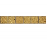 Bordure Borde Mosaïque or brillant aspect martelé Mosaïque mur cuisine miroir salle de bain MOS16BOR-0707_f