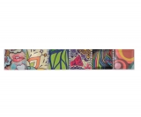 Bordure Borde Mosaïque multicolore multicolore brillant aspect pop art Mosaïque mur cuisine carrelage salle de bain mur douche MOS14BOR-1606_f