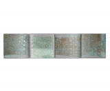 Bordure Borde Mosaïque vert brillant 3D aspect carreau de mosaïque mur cuisine miroir salle de bain mur douche MOS88BOR-XB20_f