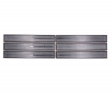 Bordure Borde Mosaïque gris brillant aspect baguettes Mosaïque mur cuisine Miroir salle de bain Mur douche MOS24BOR-CS26_f
