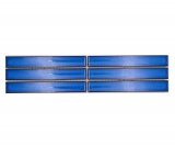 Bordure Borde Mosaïque bleu brillant aspect baguettes Carreau de cuisine Miroir de salle de bain Paroi de douche MOS24BOR-CS46_f
