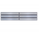 Bordure Borde Mosaïque blanc brillant aspect baguettes Carreau de cuisine Miroir de salle de bain Paroi de douche MOS24BOR-CS66_f