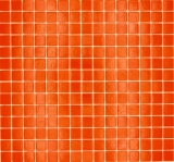Mosaïque de verre Carreau de mosaïque orange brillant aspect piscine Carreau de mosaïque mur de cuisine Miroir de salle de bain Mur de douche MOS200-A95_f
