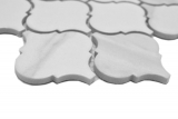 Échantillon manuel Mosaïque Florentine Carrare aspect vintage blanc gris mat MOS13-0201_m