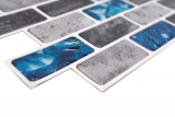 Échantillon manuel Film mosaïque autocollant vinyle rectangle composite gris bleu changeant MOS200-MS8_m