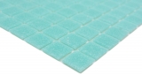 Échantillon manuel Mosaïque de verre Mosaïque de piscine turquoise clair vert Spots MOS200-A62_m
