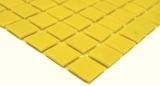 Échantillon manuel de mosaïque de verre Carreau de mosaïque jaune MOS200-A90_m
