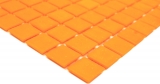 Échantillon manuel de mosaïque de verre Carreau de mosaïque orange MOS200-A92_m