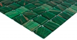 Motif manuel Mosaïque de verre Vert opale Cuivre changeant MOS230-G28_m