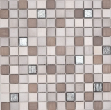 Céramique Carreaux de mosaïque Jasba wood-mix métallisé mat aspect bois Mur de cuisine Carreaux de salle de bains Mur de douche / 10 tapis de mosaïque