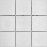 Jasba Clara mosaïque grès cérame iceland white brillant aspect rétro cuisine salle de bain douche MOSJBC139 1 tapis