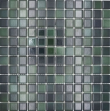Jasba Agrob Buchtal Fresh Mosaïque Céramique Grès cérame forest green mix brillant Cuisine Salle de bains Douche MOSJBF216 1 tapis