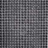 Mosaïque de verre QUADRAT CRYSTAL BRILLANCE NOIR MOS130-B824 1 tapis
